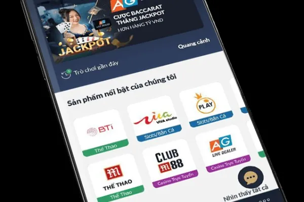 Biểu tượng cá cược thể thao trực tuyến trên ứng dụng bet188