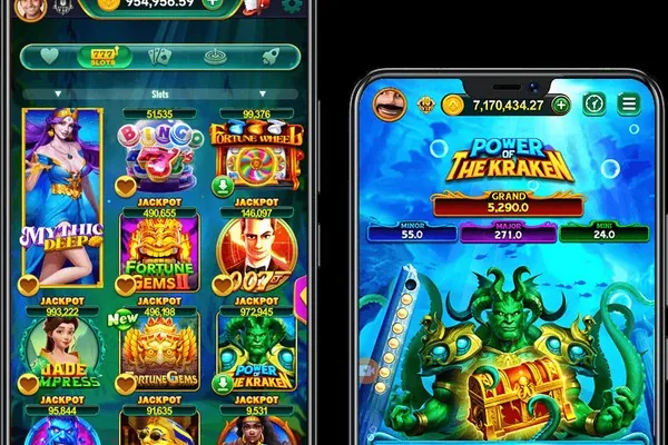 Màn hình trò chơi điện tử và slot game trên ứng dụng bet188