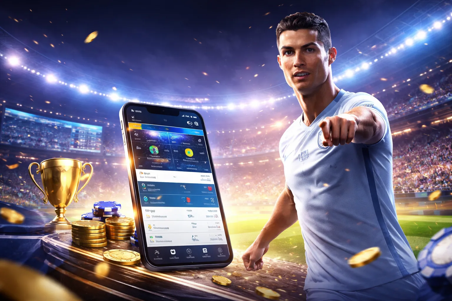Giao diện ứng dụng Bet188 trên điện thoại
