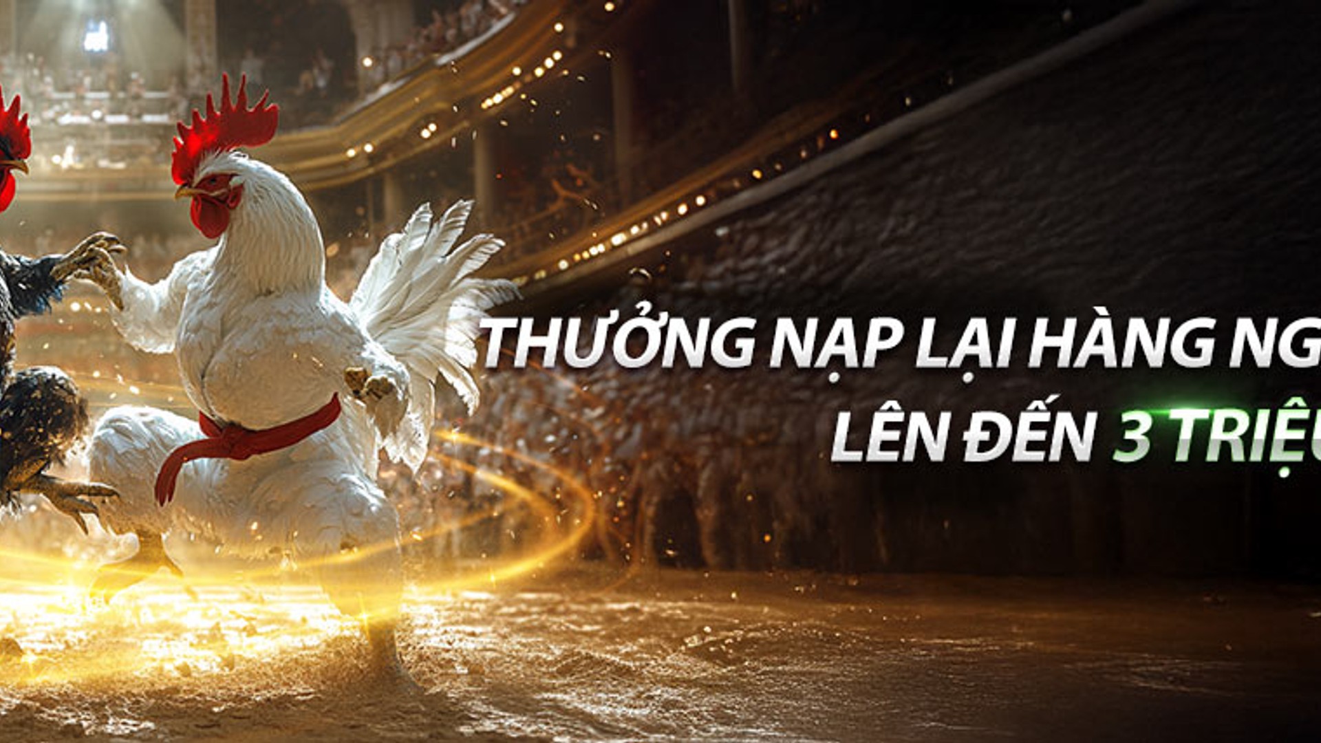 Sân khấu eSports với màn hình hiển thị tỷ số trực tiếp và game thủ đang thi đấu sôi nổi.