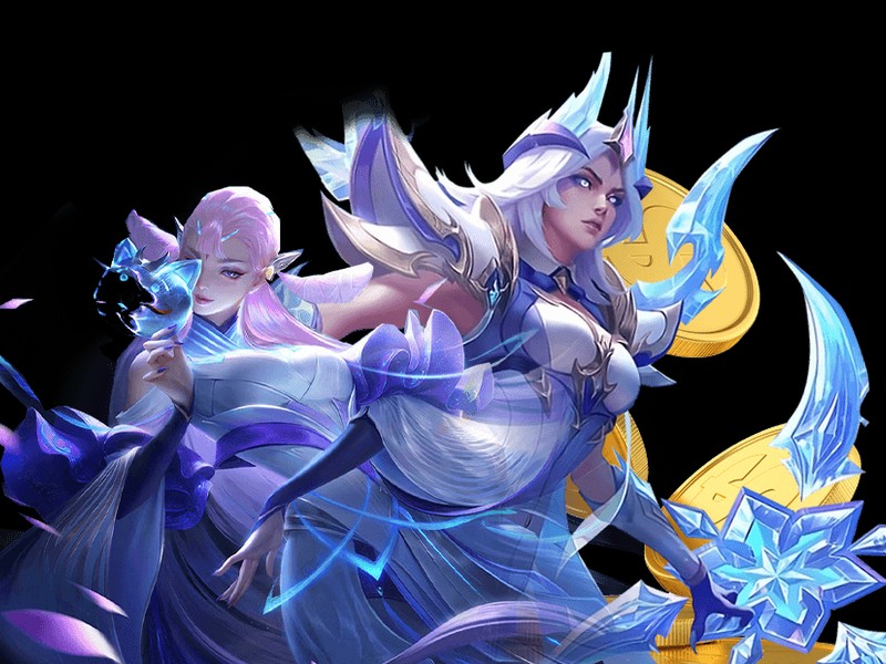 Thiết lập chơi game Esports với màn hình hiển thị trận đấu và logo trò chơi
